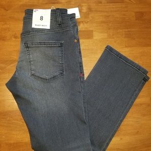 NWT Warp + Weft Slim Grey Boys Western Straight 8